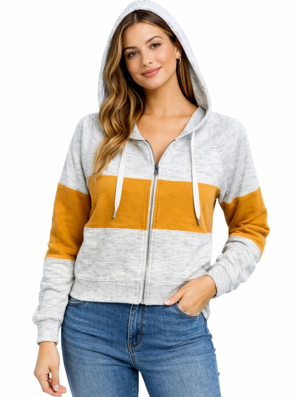 Doublju Colorblock Hoodie